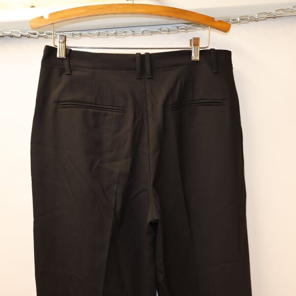 Madewell Womens Black Slim Straight Trousers Size 10 Recycled Polyester Blend - Picture 7 of 14